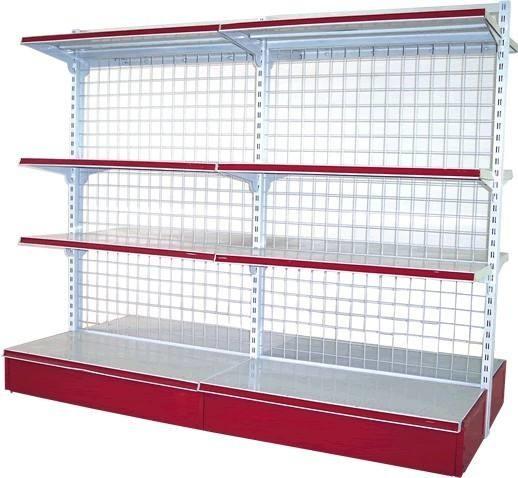 Lamine a exposição de aço do supermercado submete quatro camadas para a bebida