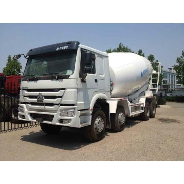 PTO Mixer Cement Truck 8x4 12 Cbm With Warranty 6 Cylinder In Line