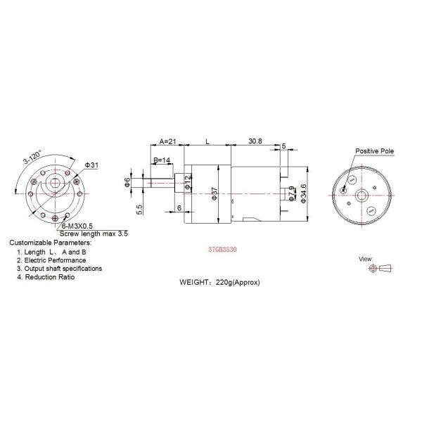 Offset Shaft DC Spur Gear Motor High Torque Mini 12v 24v 24v DC Motor With Gearbox