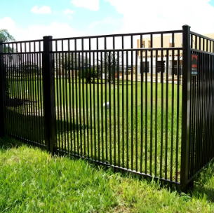 Square Tube Wrought Iron Fence 6ft Rust resistant For Backyard Area