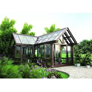 Специальный стеклянный дом высокая долговечность современный алюминиевый стеклянный зал