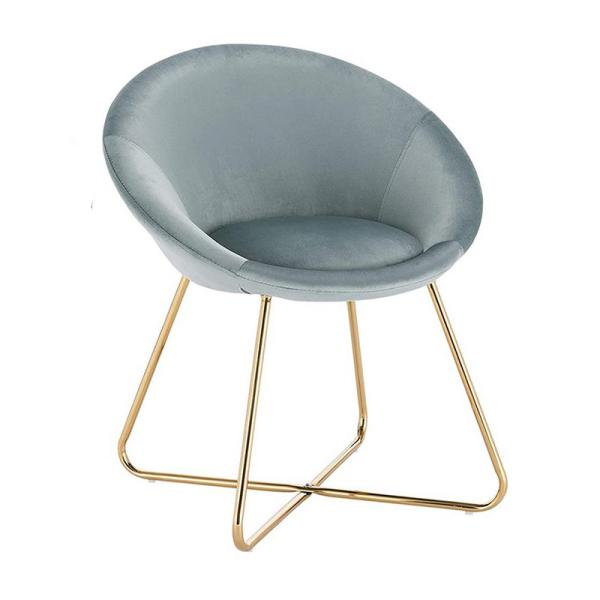 Antirust Gold Leg Leather Dining Armchairs Nordic Design Dining Chairs 150kg Capacity
