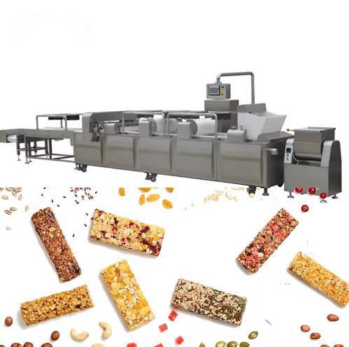 Bocado de barra de caramelo del cereal de la nuez que forma la máquina