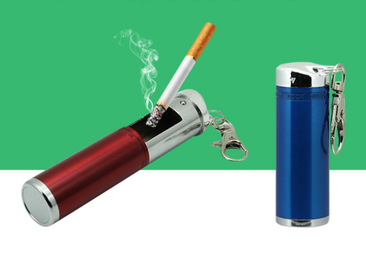 Mini Aluminum alloy Portable Pocket Ashtray With Cover Custom Logo