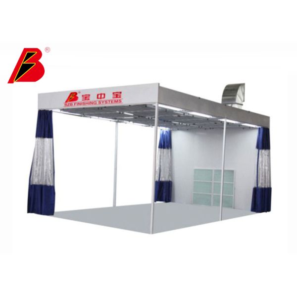 Auto Body Prep Station without Metal basement Black Side Exhaust Sanding Room