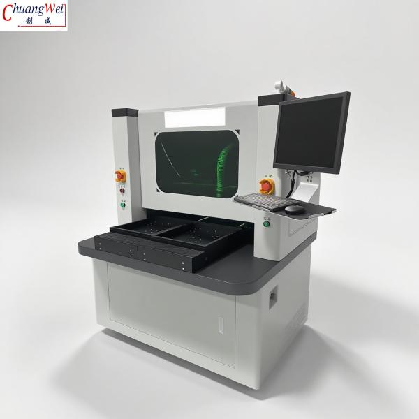 220/110V PCB Router Machine With 3.5KW Vacuum Cleaner 2 Working Table