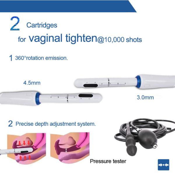 Cartucho facial da máquina 2 do salão de beleza 3d Hifu para a vagina que aperta o contorno da cara