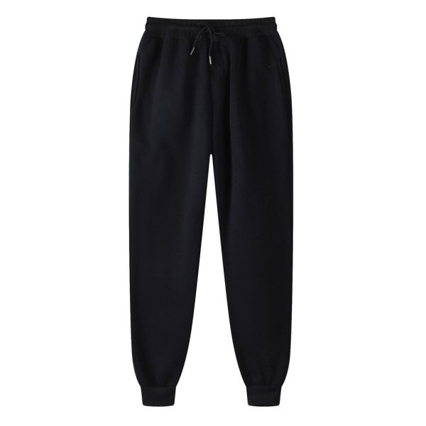 Winter Season Custom 220g Solid Color with Fur Sweatpants Unisex Leisure Sports