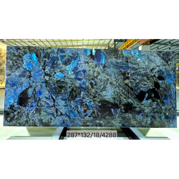 Madagascan Blue Marble Kitchen Slab Marble Stone Slab Long Lasting Scratch Resistant