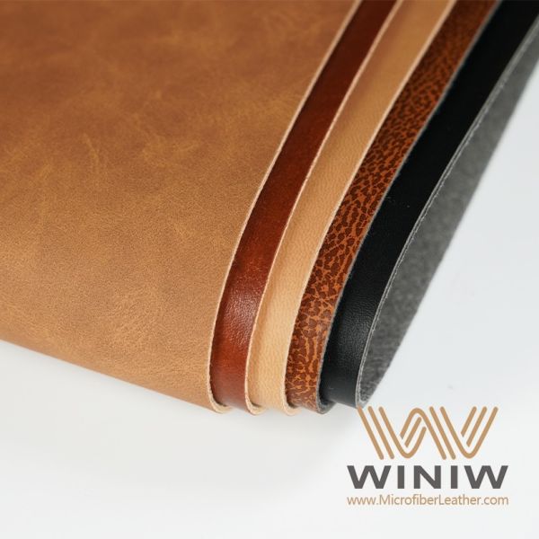 Soft Micro Faux Leather Vegan PU Leather Labels Material