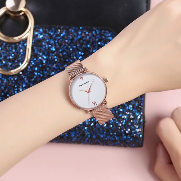 OEM 1.25 Inch Rosegold Women Watches Fashion Luxury Alloy Quartz