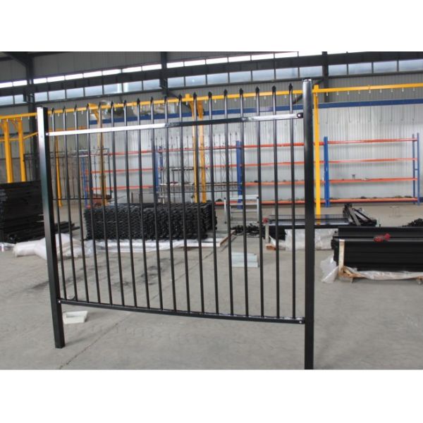 hot dipped galvanized and PVC powder coated aluminium fence or Garrison fence for Garden