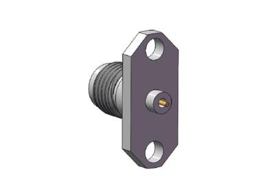 Conector automotivo do RF da montagem da flange de uma comunicação móvel K 2.92mm