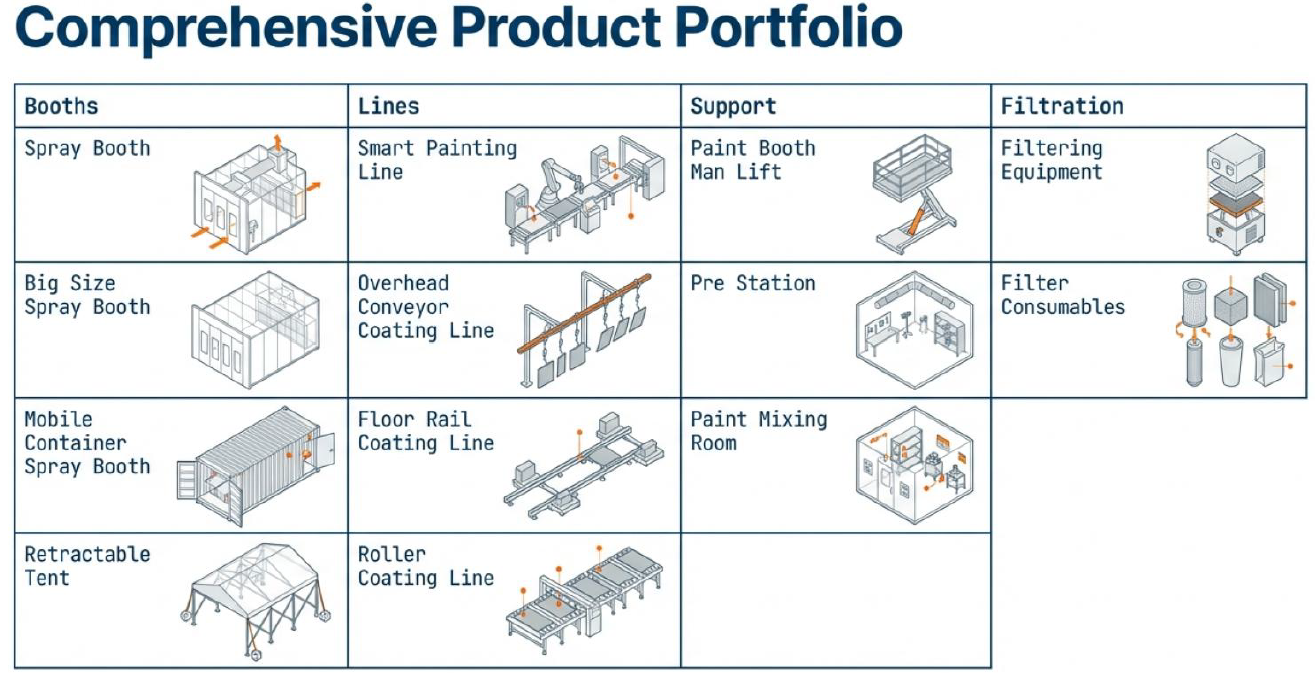Integrated Automated Powder Coating Lines | Modular Finishing Systems