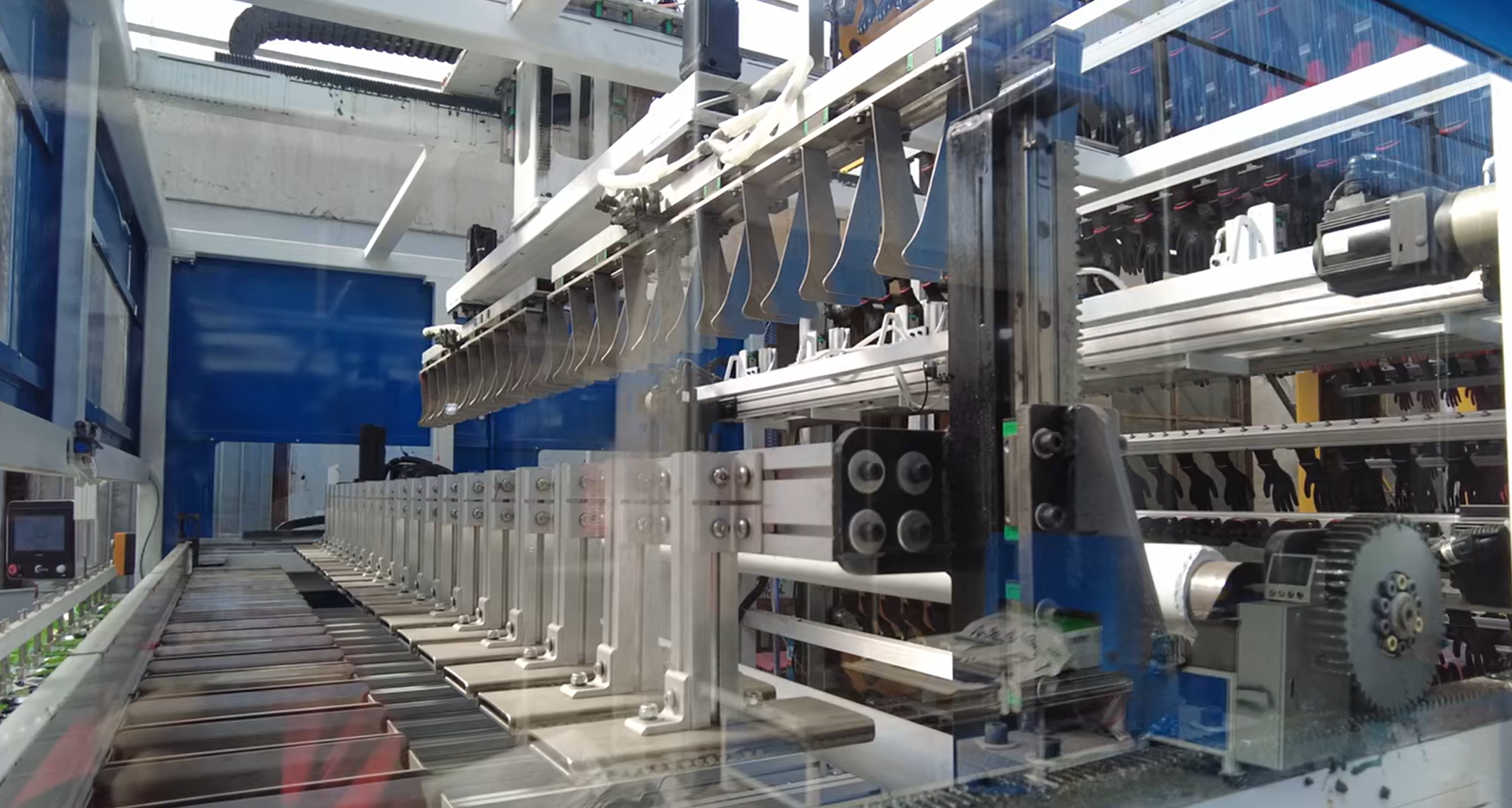 Horizontal Glove Packing Machine 0.5Mpa-0.8Mpa Latex Gloves Machine
