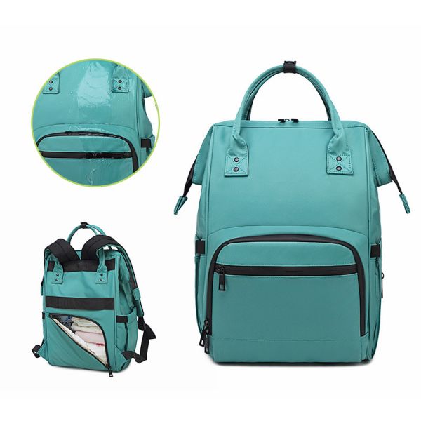 Multifunction Nylon Women Diaper Bags Bookbag 30*12*36cm