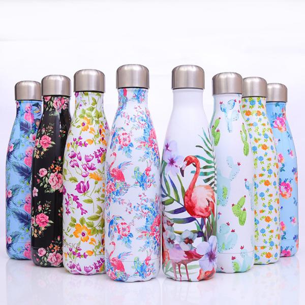 Insulated Stainless Steel Water Bottle , Cola Shape Vacuum Sport Bottle