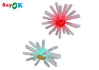 Fleur gonflable accrochante d'événement avec la couleur multi de lumières