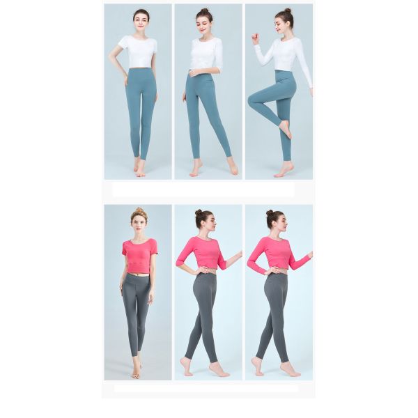Women high waist soft fabric leggings for yoga wear