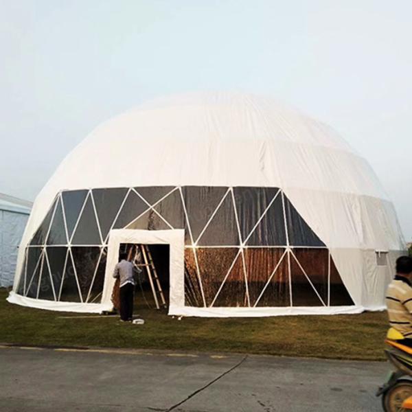 20m Large Geodesic Dome Tent Waterproof Hemisphere Outdoor Restaurant