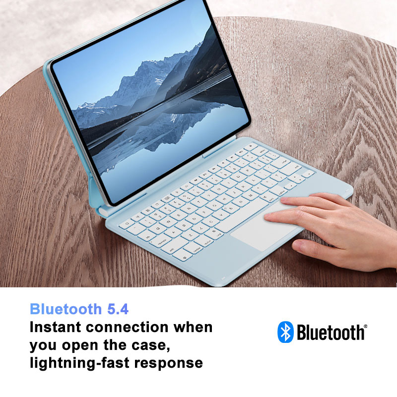 Aluminum Alloy Magnetic Wireless Keyboard for iPad Pro 13