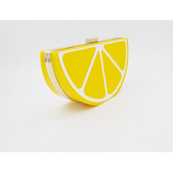 Lemon fruit watermelon creative fashion acrylic shoulder bag