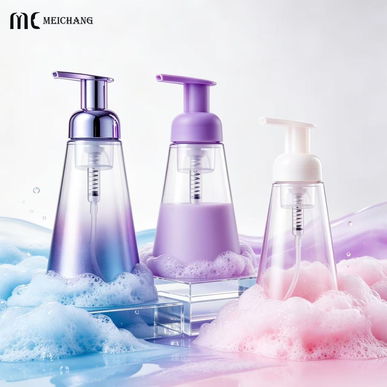 150ml / 200ml / 300ml Tapered PET Foaming Pump Bottle（MC-1805）