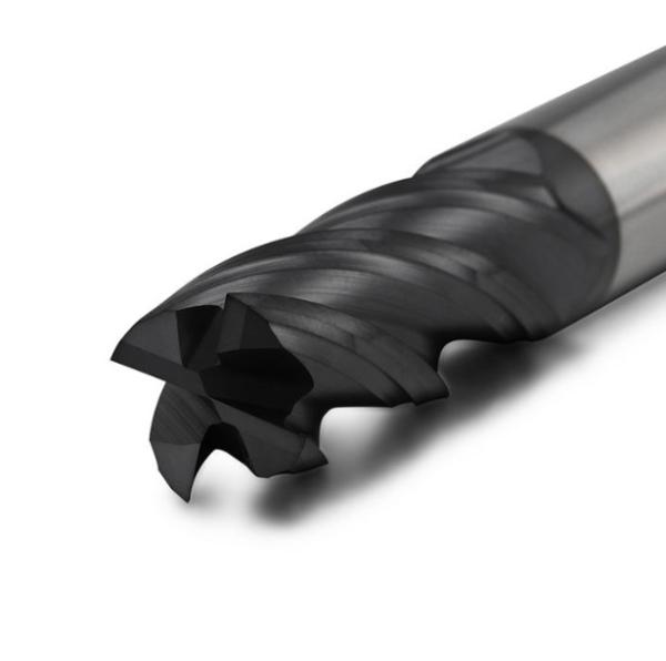Durable Straight Shank 4 Flute Carbide End Mill PM - 4FL - G Series NaNo TiAIN
