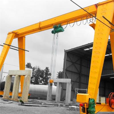 Segurança de 5 toneladas da eficiência elevada do guindaste de pórtico da única viga para a manipulação de aço