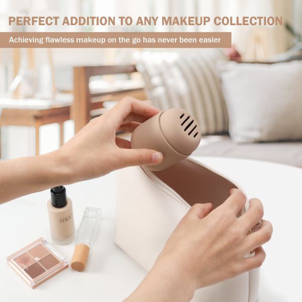 Смываемый, дышащий, силиконовый макияжный губка-держатель, красочная губка-блендер, чемоданчик для путешествий