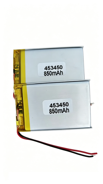 Durable 3.7 Volt 850mAh Rechargeable Lithium Polymer Battery for Electronic Devices