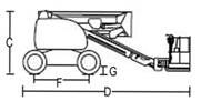 12M Articulated Boom Cherry Picker Truck for 7.6M Max Horizontal Reach Aerial Operation