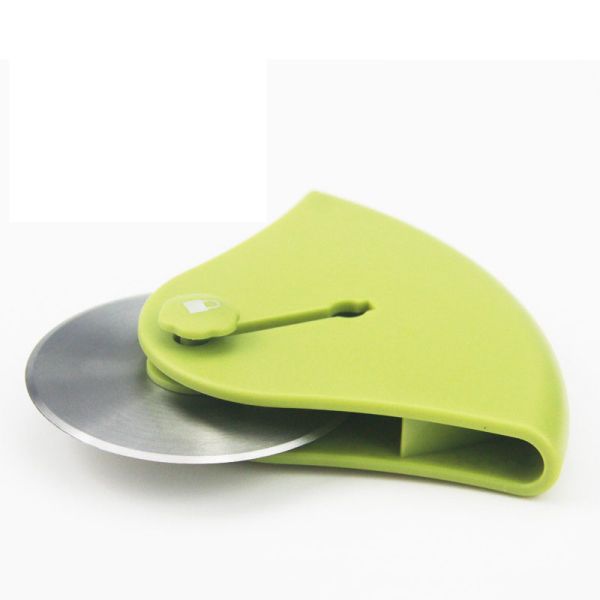 Stainless Steel Folding Pizza Cutter Kitchen Pie Knife Logo Customized