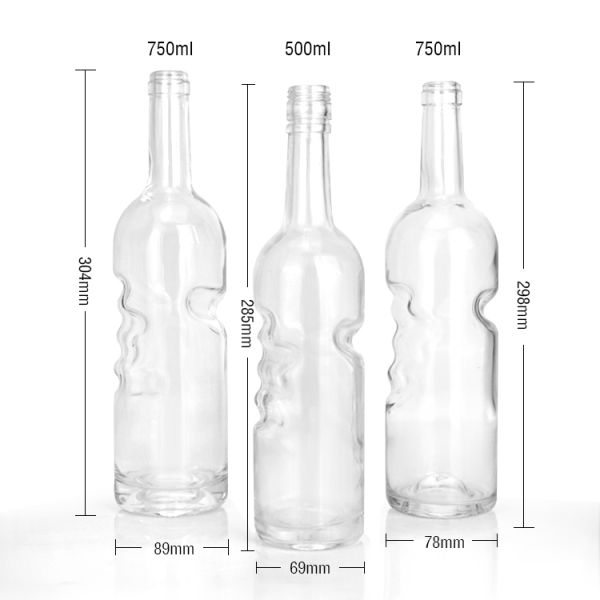 Corked Sparkling Wine Glass Bottles 500ml 750ml for Liquors Beverage Sealing Type CORK