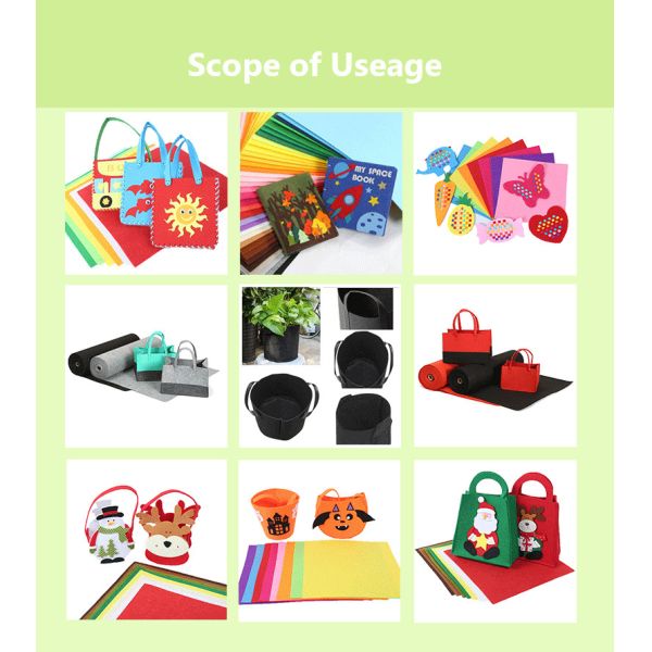 100% Wool Felt Fabric - 2mm Thickness for Crafts, DIY & Industrial Padding