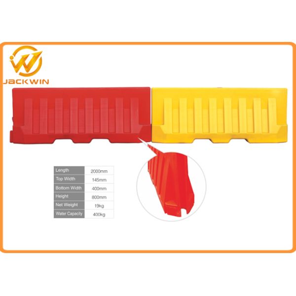 Driveway Safety Control Plastic Traffic Barriers Water Filled Road Traffic Barriers
