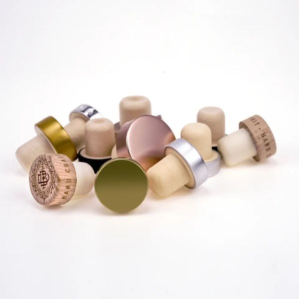 Customized Shape Wooden and Rubber Wine Stoppers OEM/ODM for Bottle Sealing Plug