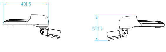 Motion Sensor High Power Led Street Light 3000-6500K 30W Integrated With Pole