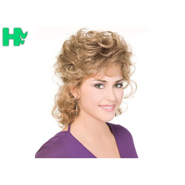 Synthetic Heat Resistant Wigs Hair Short Wave Blonde Synthetic Wigs
