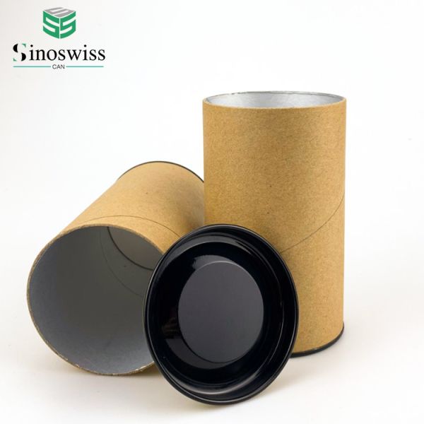 OEM Printing Paper Cans Packaging Dry Goods Snacks Paper Cylinder Packaging