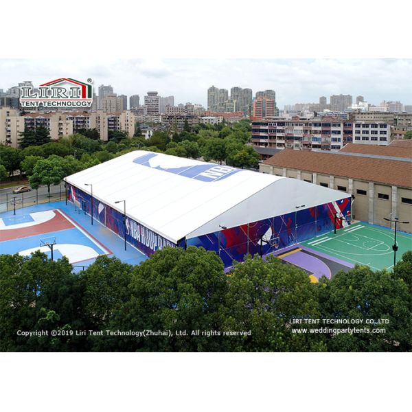 Большие алюминиевые шатры спортивного соревнования шатра с двойной крышкой pvc для поля баскетбола