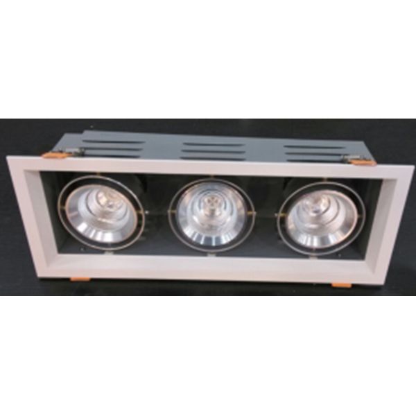 Elegant led down light high quality led bean pot lamps three heads led grille light
