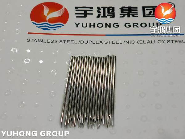 16G Stainless Steel Veterinary Needle Tube For Livestock Injection , Triple bevel Tip