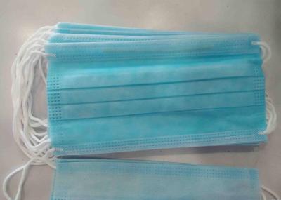 Non Woven Fabric Earloop Face Mask Nose Bar Adaptable Non Poisonous