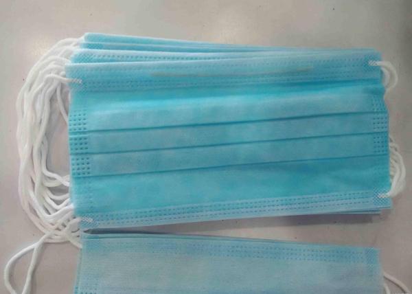 Non Woven Fabric Earloop Face Mask Nose Bar Adaptable Non Poisonous