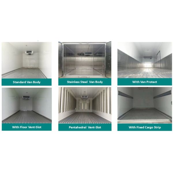 Medium Bearing Capacity Refrigerated Semi Trailer Solution for Frozen Food Transport