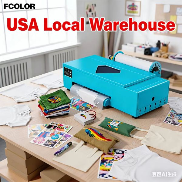 USA Stock 13Inch DTF Printer A3 Roll to Roll Direct to Film Machine for Small Business T-shirt Printing USA Local Warehouse