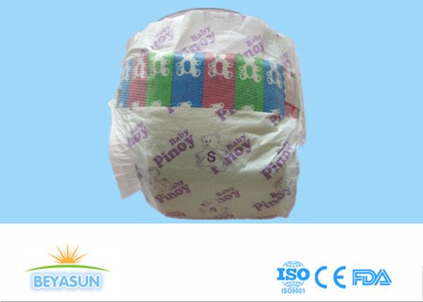 Anti Leak Infant Baby Diapers Non Woven Topsheet Green Disposable Diapers