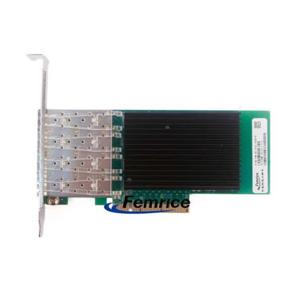 Femrice 10Gbps Quad Port Gigabit Ethernet PCIe x8 Server Adapter Intel X710 Gigabit Controller Network Interface Card