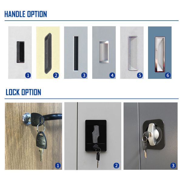 Powder Coating Swing Door Steel Office Cupboard Knock Down Structure